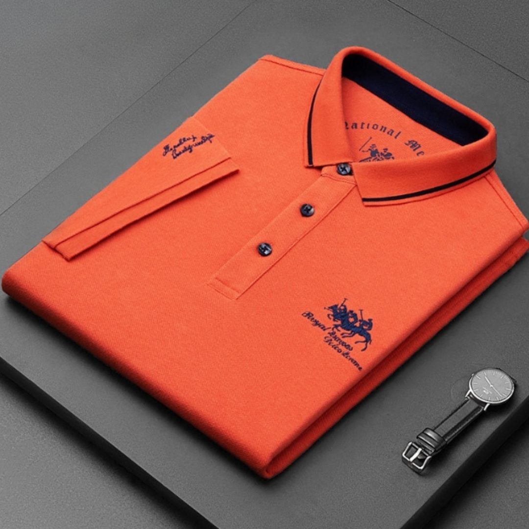 Men's Polo Shirt Modern Style Blend Fabric