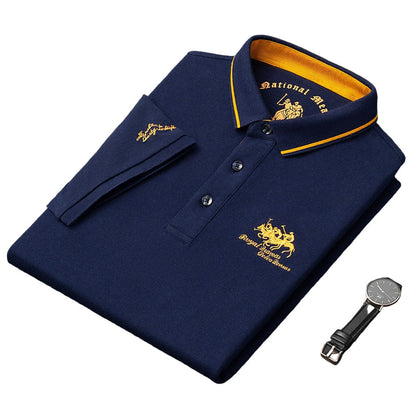 Men's Polo Shirt Modern Style Blend Fabric