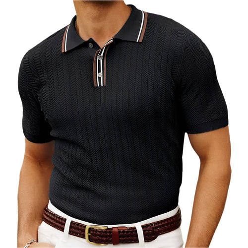 Men's Polo Shirt Slim Fit Ice Silk