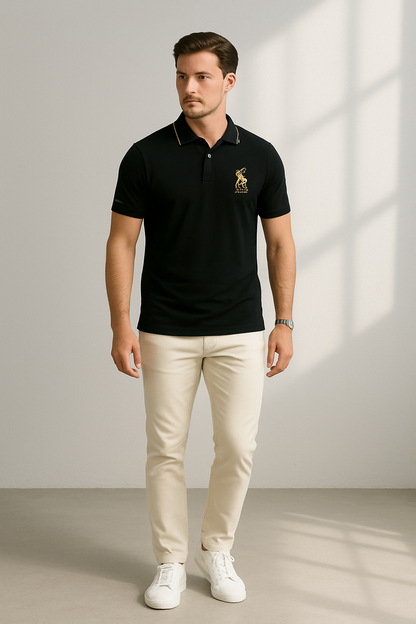 Men's Polo Stylish Embroidered Cotton