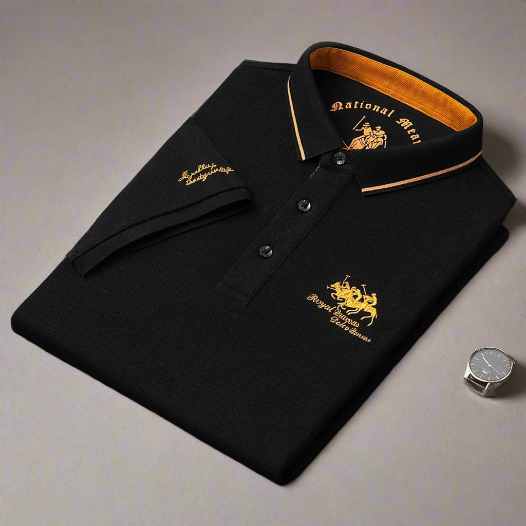 Men's Polo Stylish Embroidered Cotton