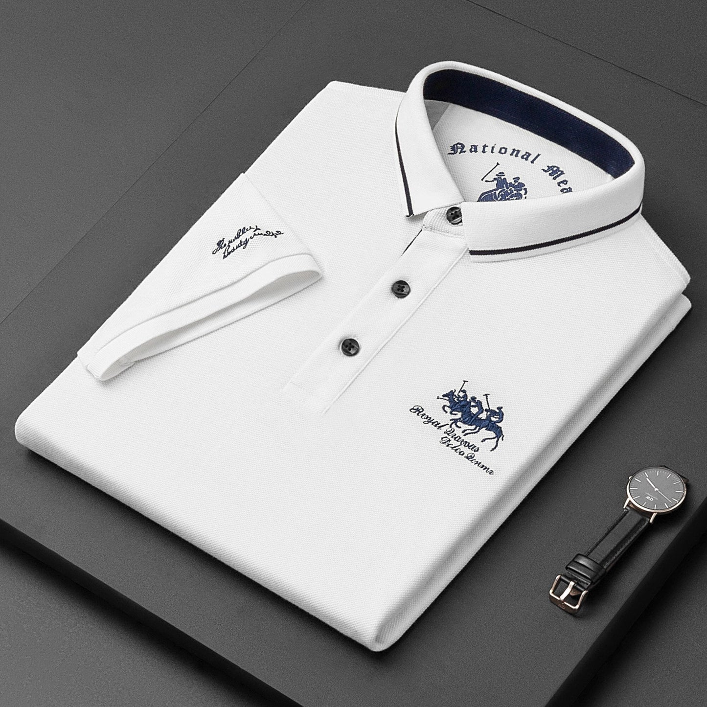 Men's Polo Stylish Embroidered Cotton