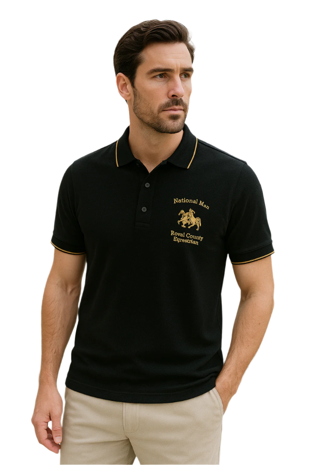 Men's Polo Stylish Embroidered Cotton