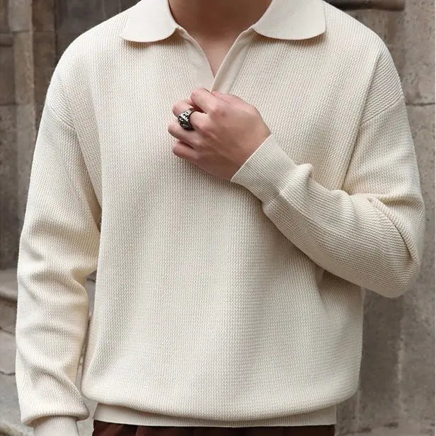 Men's Polo V-neck Casual Style for Various Occasions