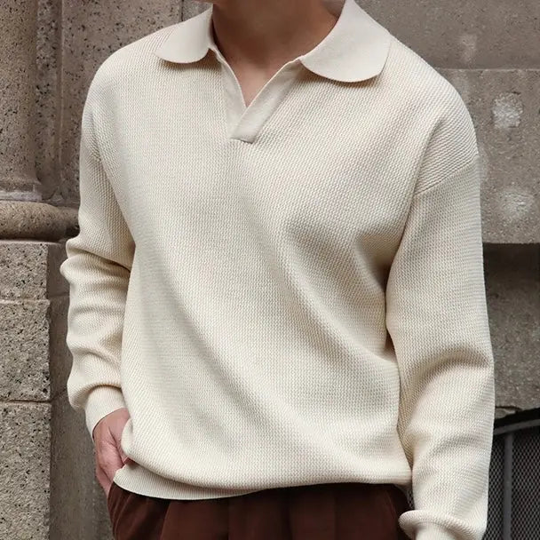 Men's Polo V-neck Casual Style for Various Occasions