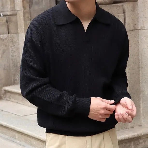 Men's Polo V-neck Casual Style for Various Occasions