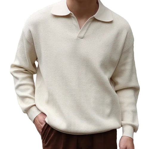 Men's Polo V-neck Casual Style for Various Occasions
