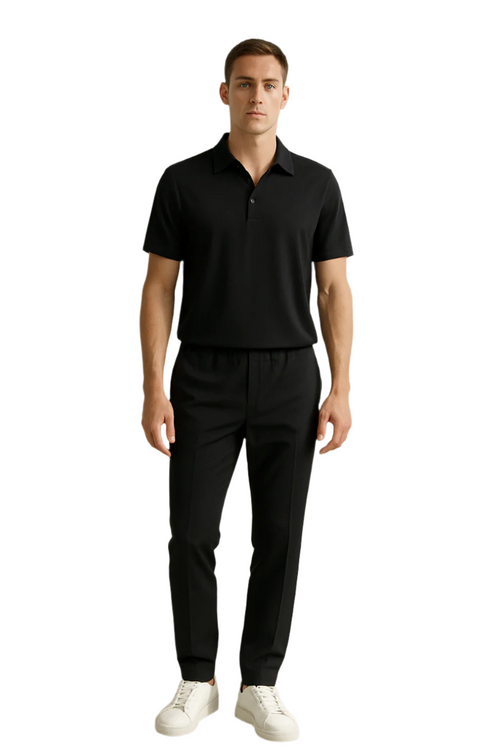 Men's Polo and Pants Set Luxury Comfort
