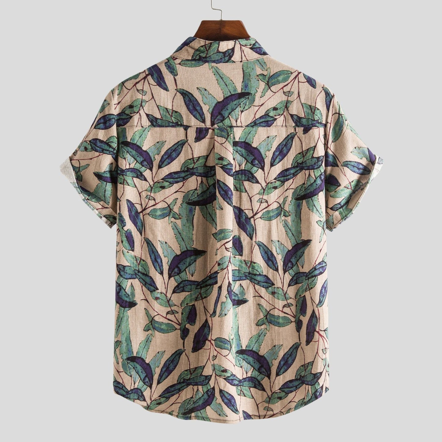 Men's Polo with Vibrant Print Casual Cotton
