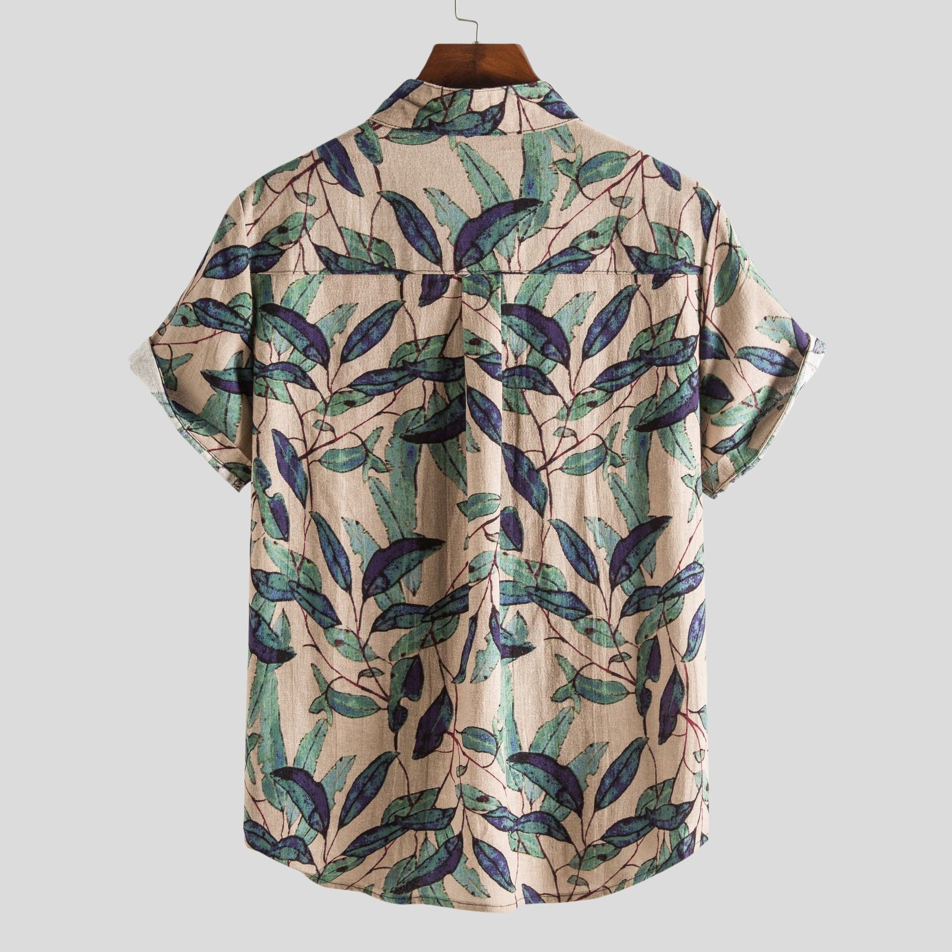 Men's Polo with Vibrant Print Casual Cotton