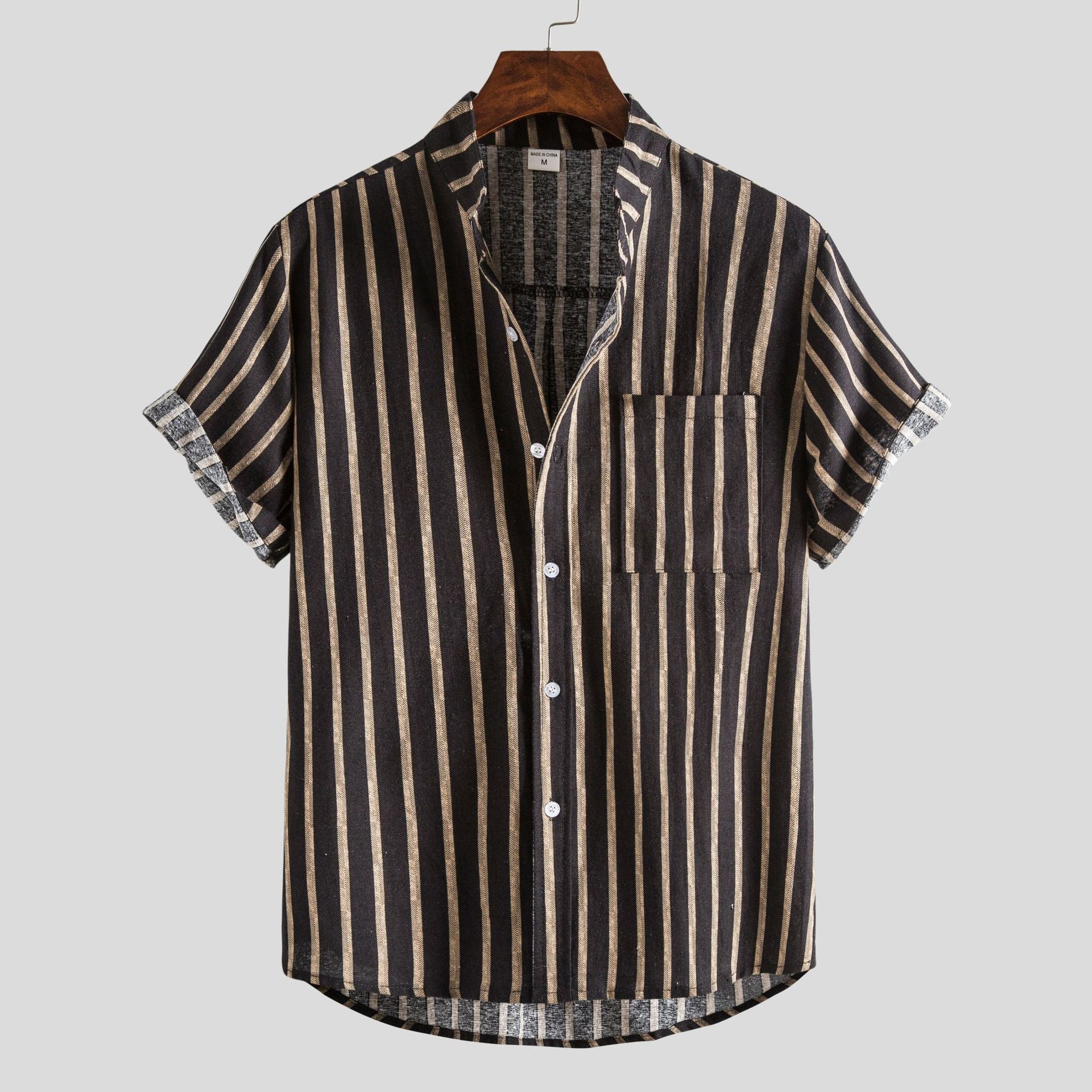 Men's Polo with Vibrant Print Casual Cotton