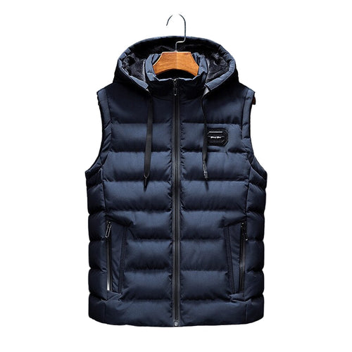 Men's Premium Hooded Bodywarmer Vest with Handmade Pattern