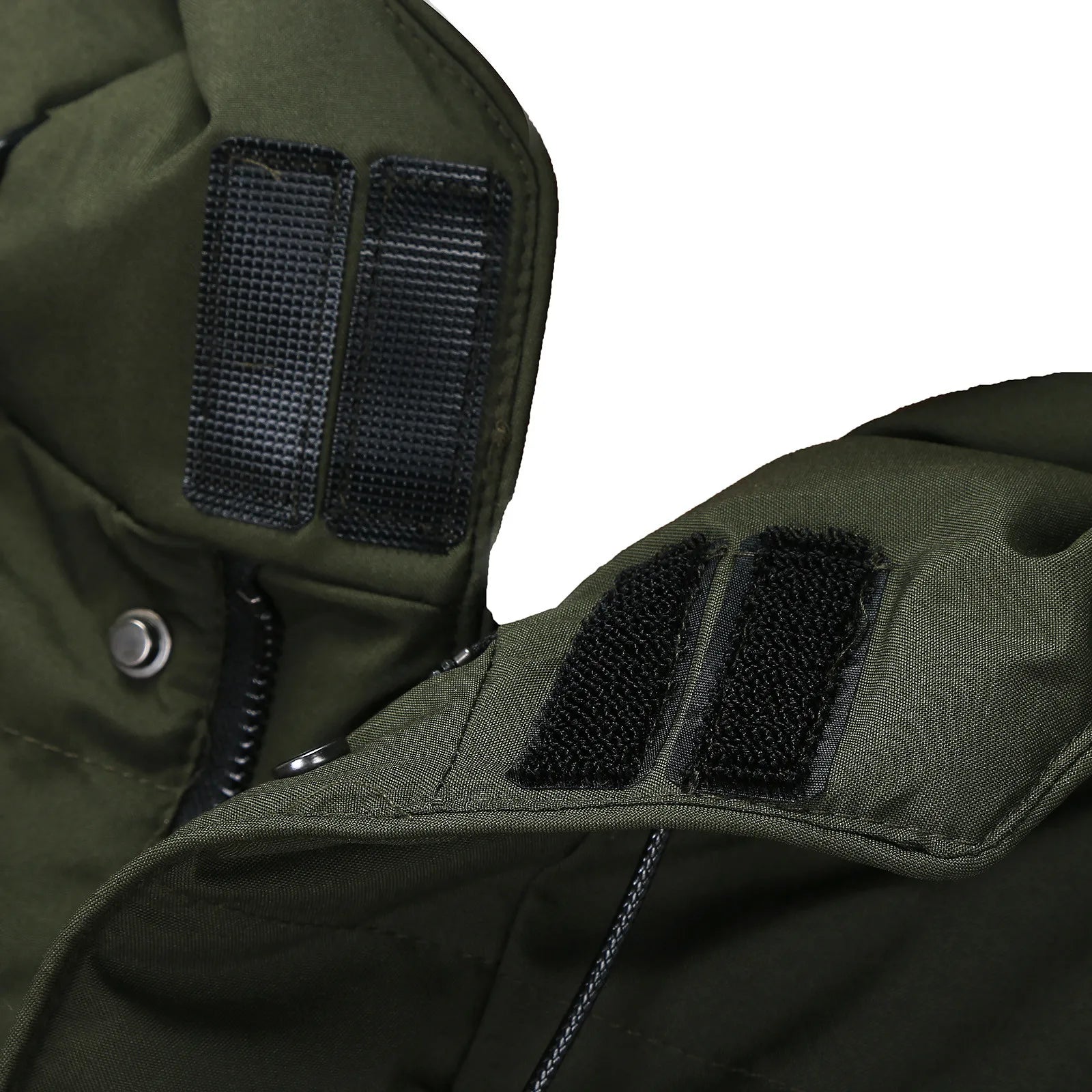 Men's Puffer Jacket with Long Hood and Spacious Pockets
