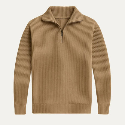 Men's Quarter-zip Sweater Stylish