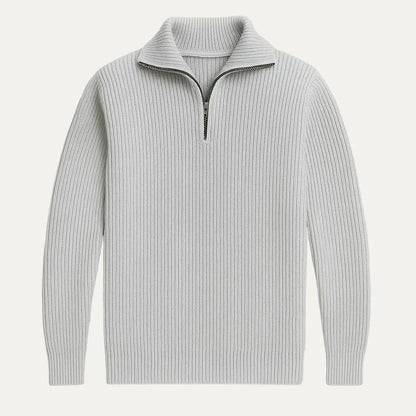 Men's Quarter-zip Sweater Stylish
