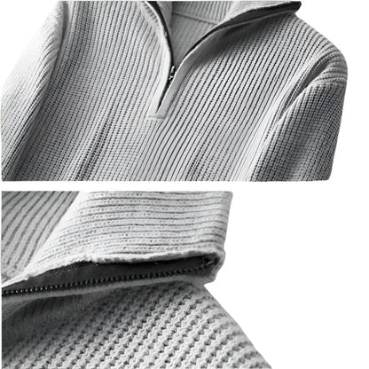 Men's Quarter-zip Sweater Stylish