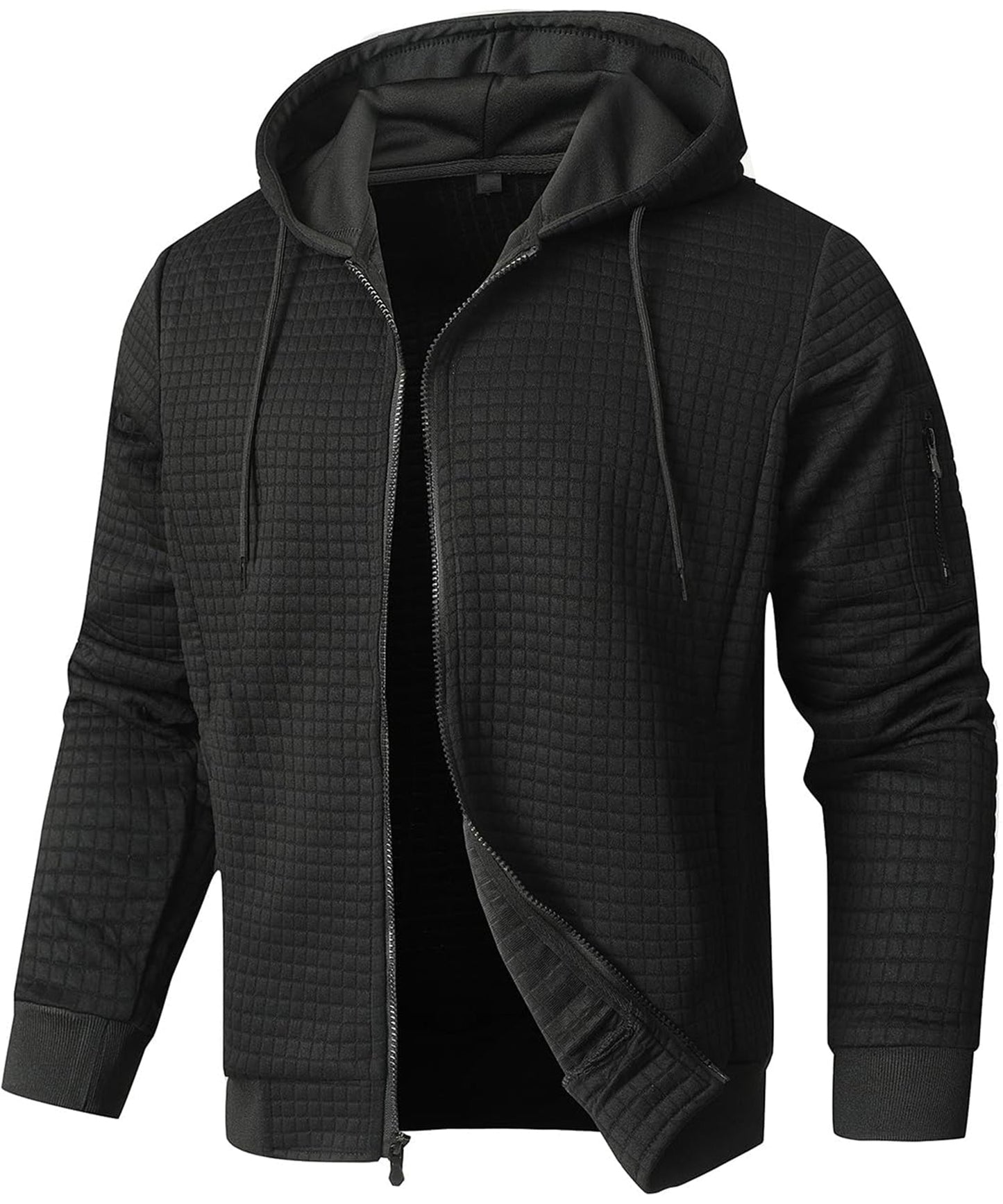 Men's Quilted Winter Jacket Insulated With Hood