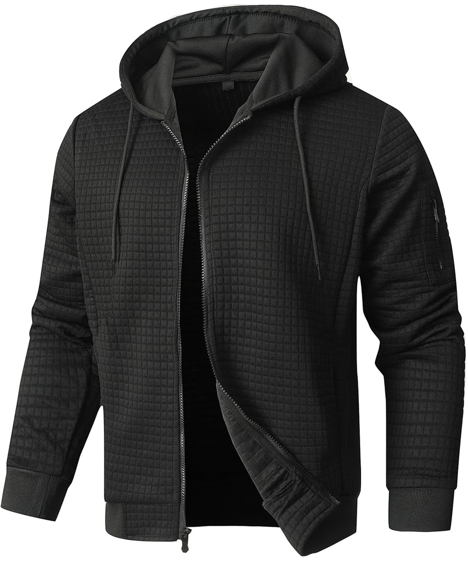 Men's Quilted Winter Jacket Insulated With Hood