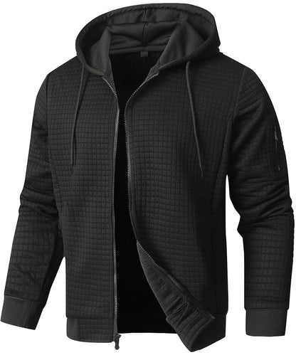 Men's Quilted Winter Jacket Insulated With Hood