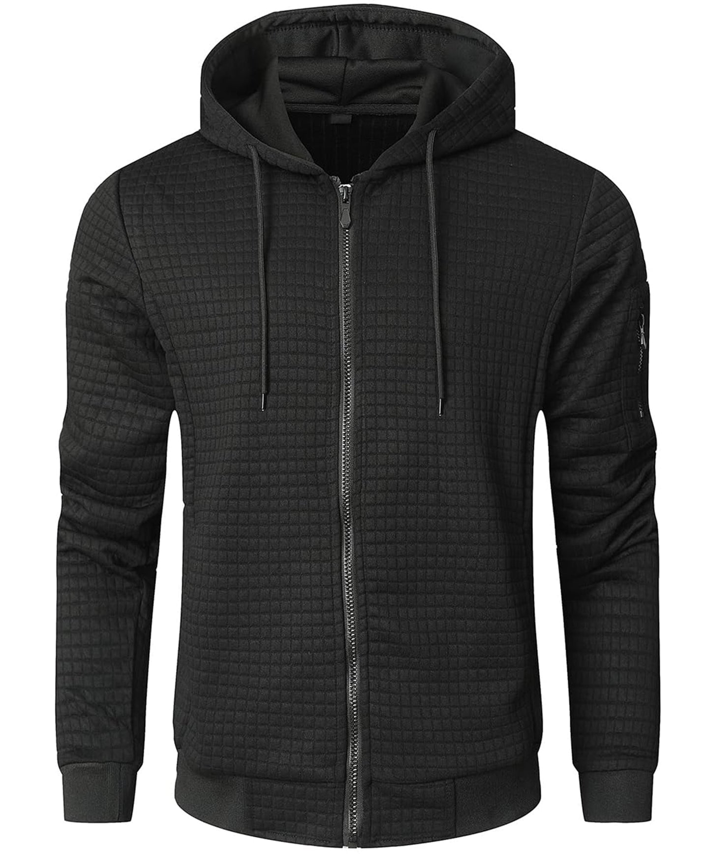 Men's Quilted Winter Jacket Insulated With Hood