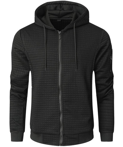 Men's Quilted Winter Jacket Insulated With Hood