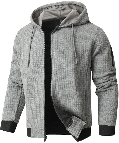 Men's Quilted Winter Jacket Insulated With Hood