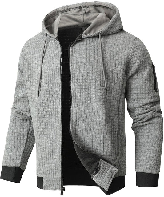 Men's Quilted Winter Jacket Insulated With Hood