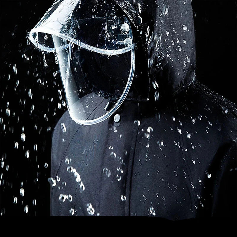 Men's Rain Jacket and Rain Pants Set for Motorbike and Electric Bike