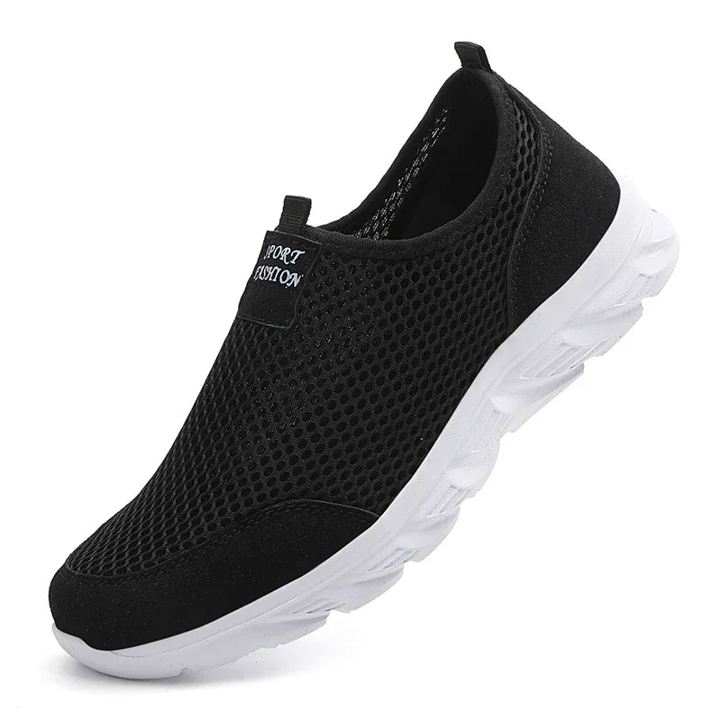Men's Running Shoes Slip-On Breathable Mesh EVA Sole