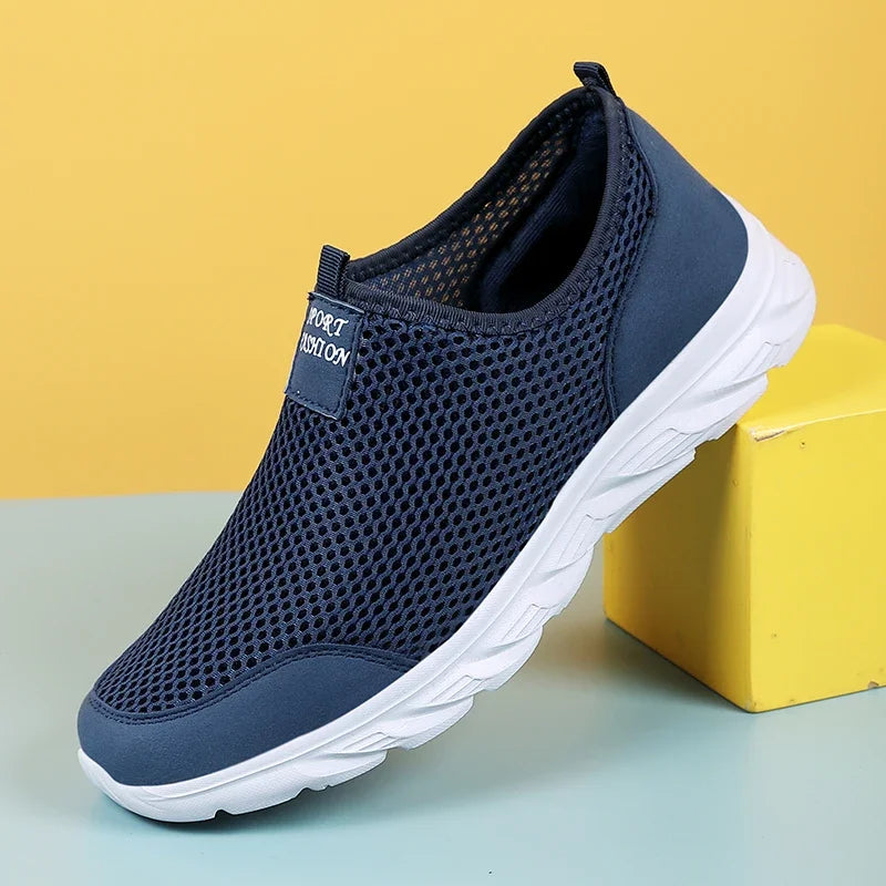 Men's Running Shoes Slip-On Breathable Mesh EVA Sole
