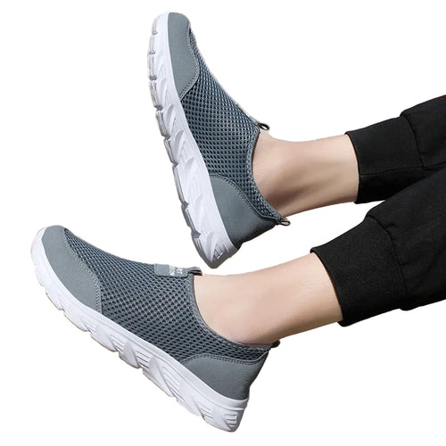 Men's Running Shoes Slip-On Breathable Mesh EVA Sole
