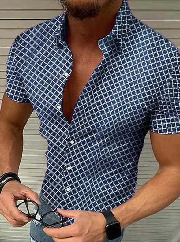 Men's Shirt Comfortable Cotton With Zipper for Casual and Semi-Formal Occasions