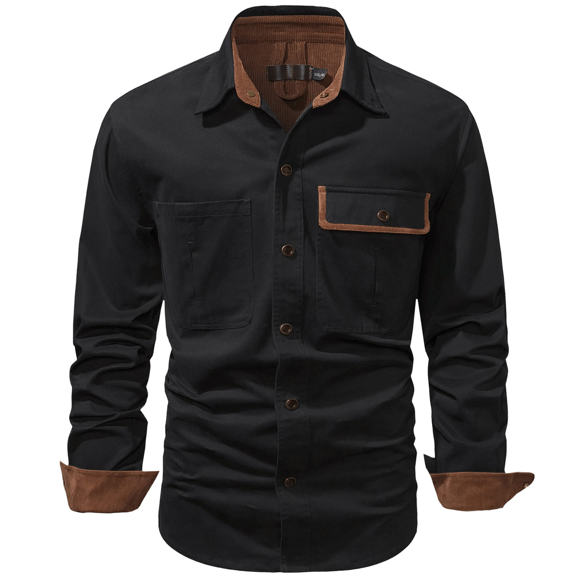 Men's Shirt Jacket Dual-Tone Cotton