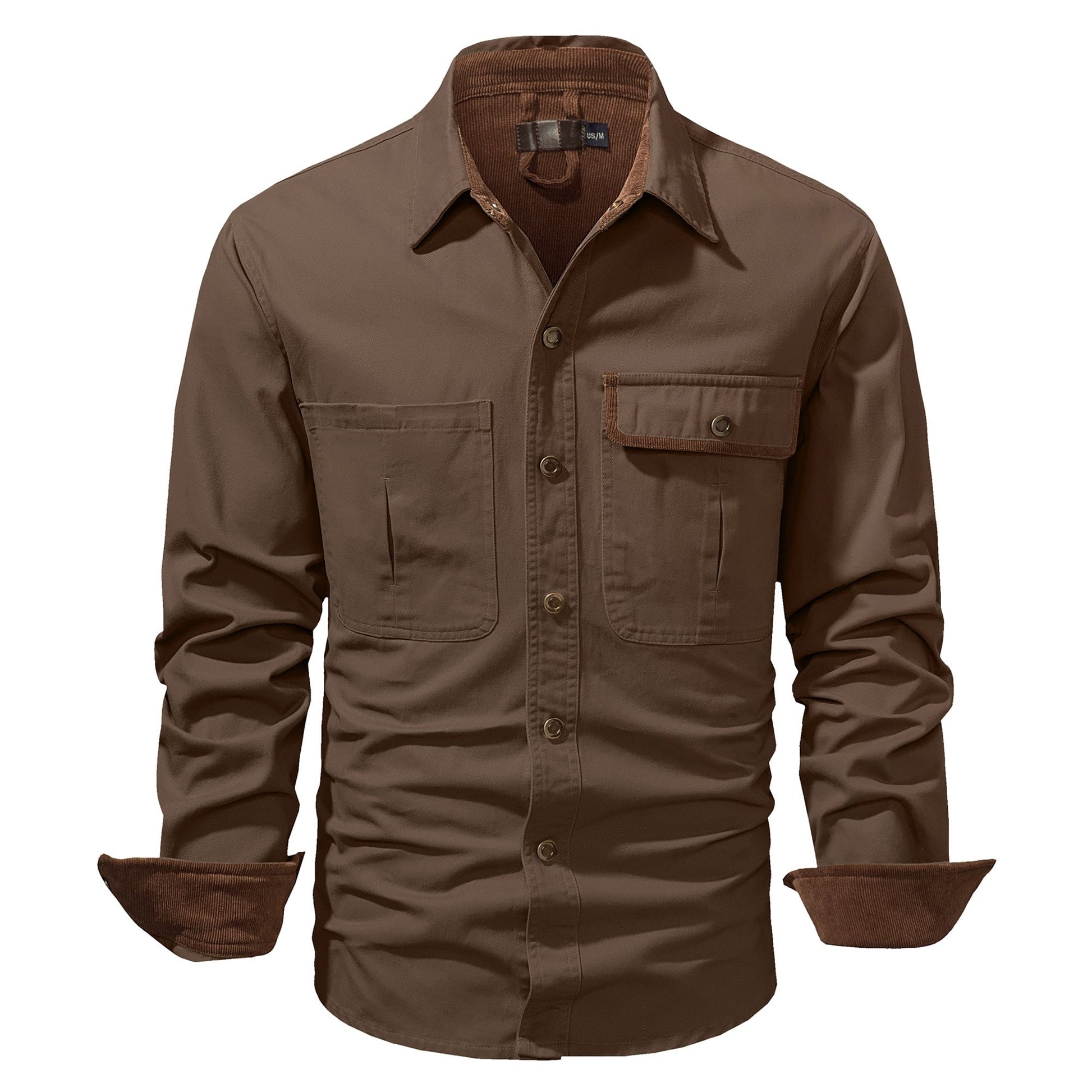 Men's Shirt Jacket Dual-Tone Cotton