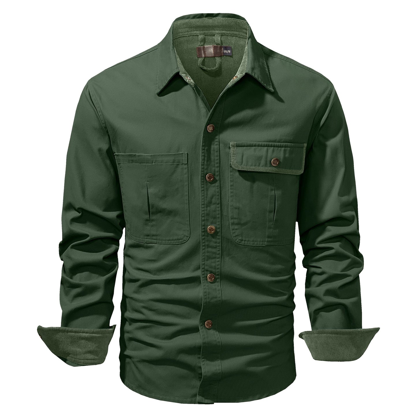 Men's Shirt Jacket Dual-Tone Cotton