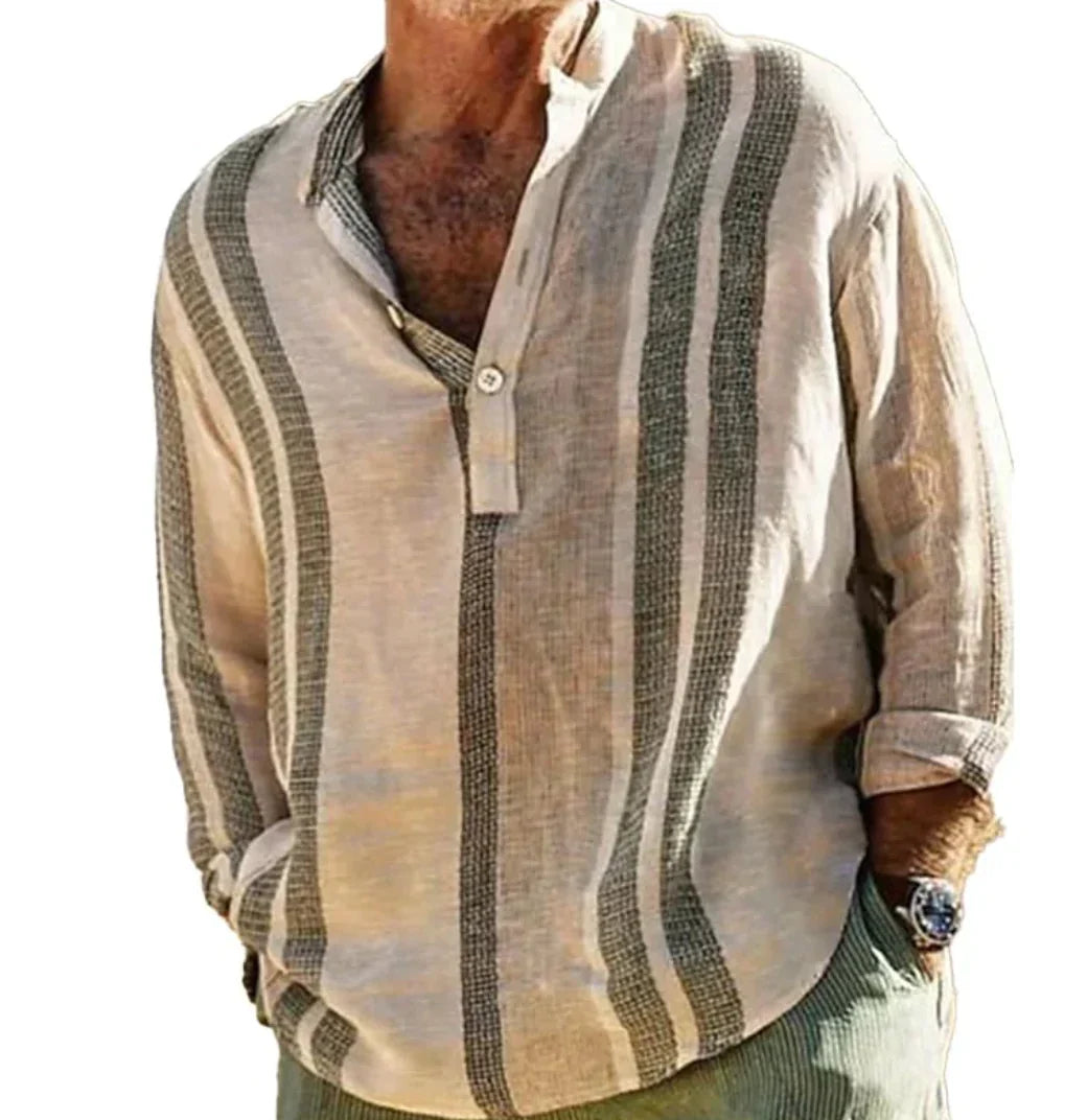 Men's Shirt Loose Fit Breathable for Summer Style