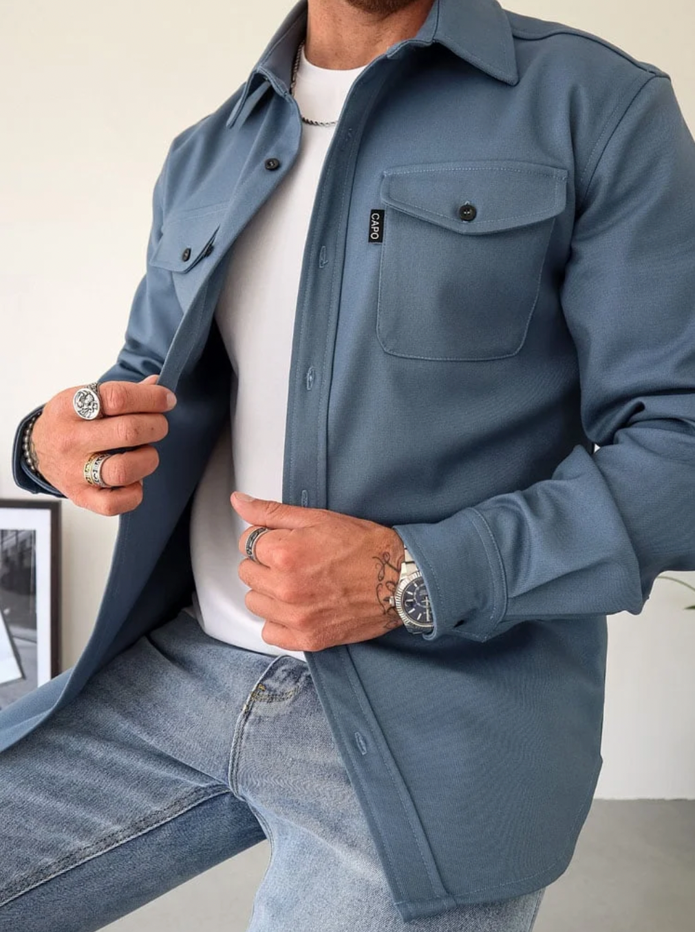 Men's Shirt Modern Breathable Cotton Casual Style