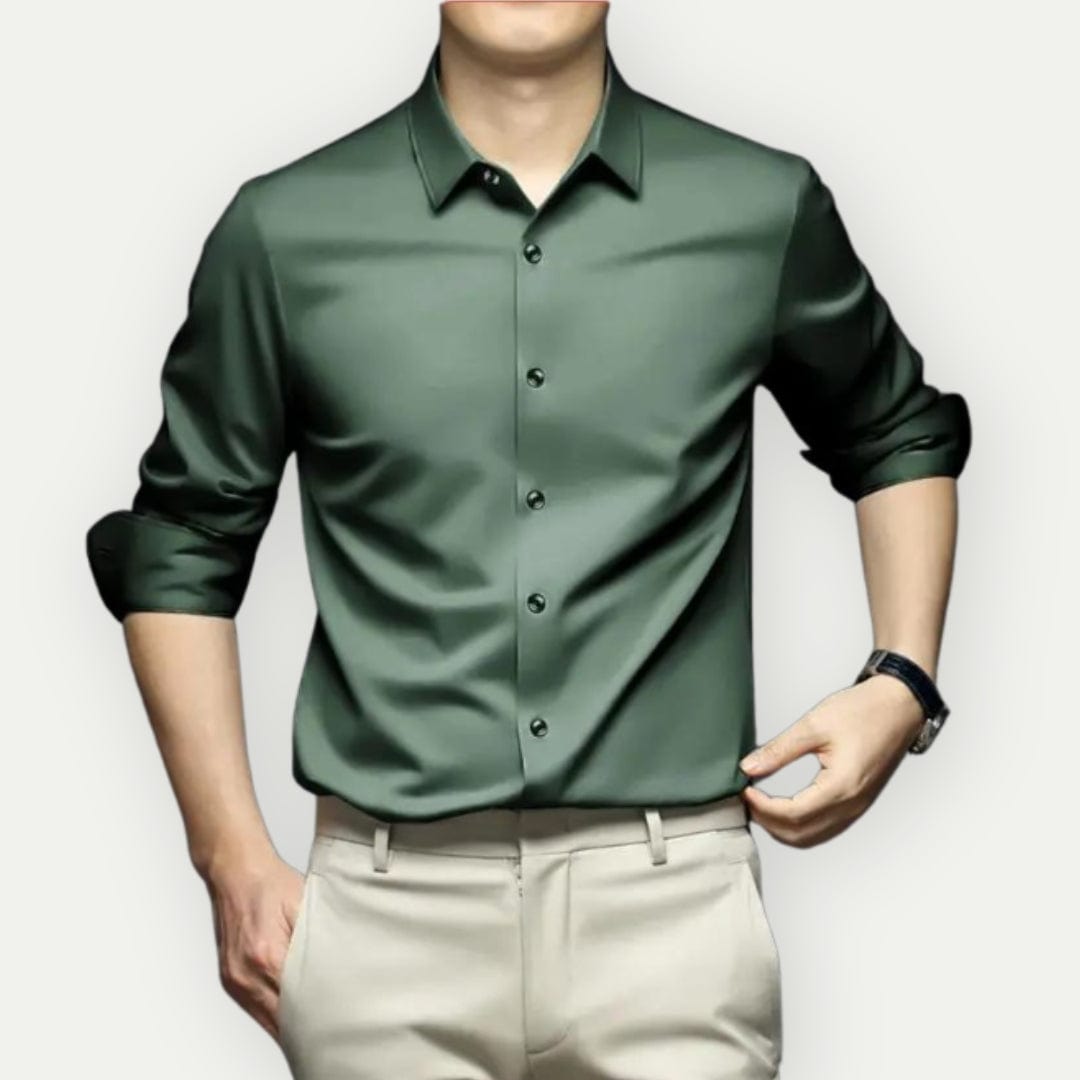 Men's Shirt Slim Fit Wrinkle-Free Breathable