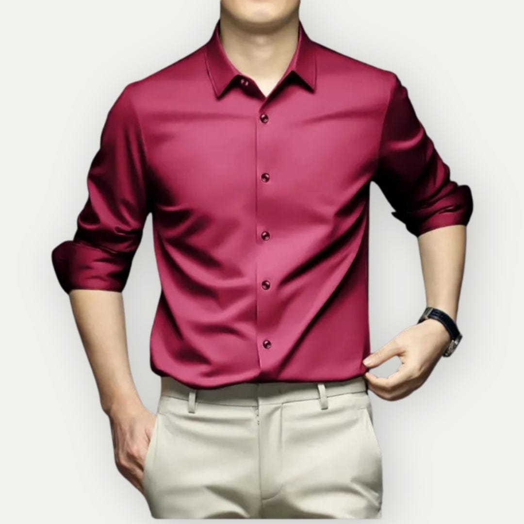 Men's Shirt Slim Fit Wrinkle-Free Breathable