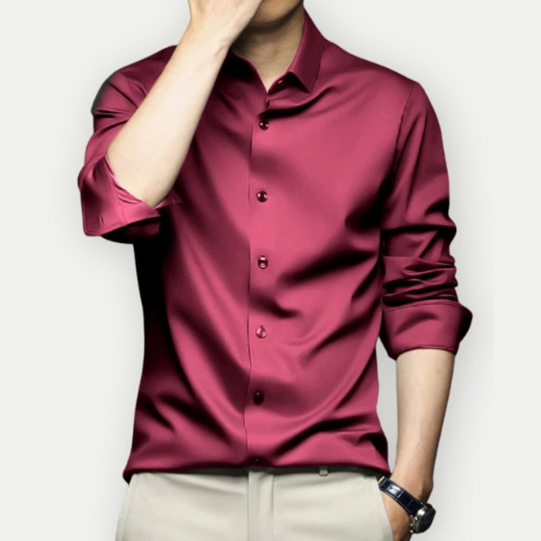 Men's Shirt Slim Fit Wrinkle-Free Breathable