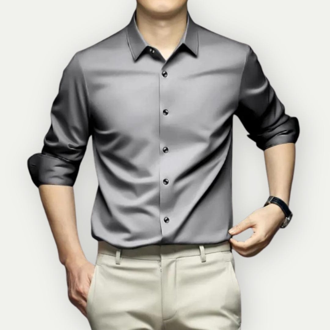Men's Shirt Slim Fit Wrinkle-Free Breathable