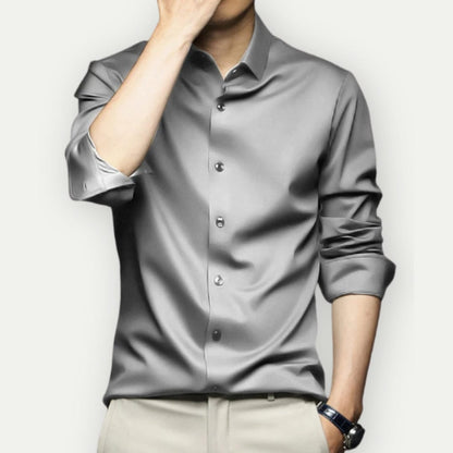 Men's Shirt Slim Fit Wrinkle-Free Breathable