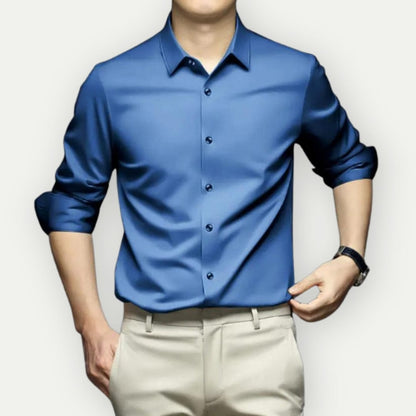 Men's Shirt Slim Fit Wrinkle-Free Breathable
