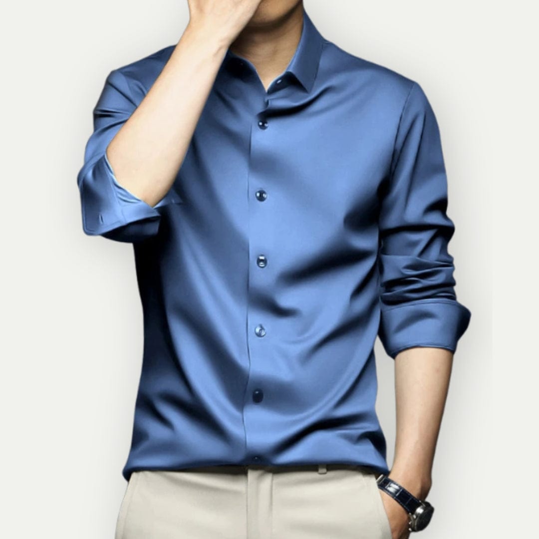 Men's Shirt Slim Fit Wrinkle-Free Breathable