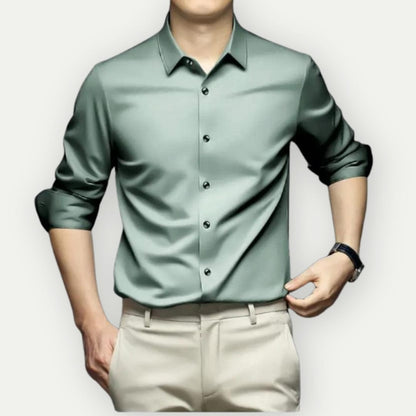 Men's Shirt Slim Fit Wrinkle-Free Breathable