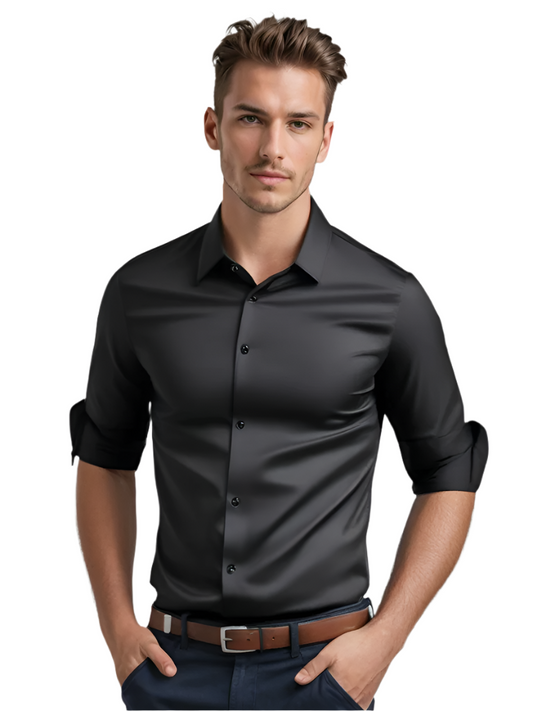 Men's Shirt Slim Fit Wrinkle-Free Breathable