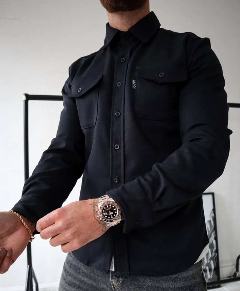 Men's Shirt Stylish Cotton for Autumn Casual Comfortable Fit