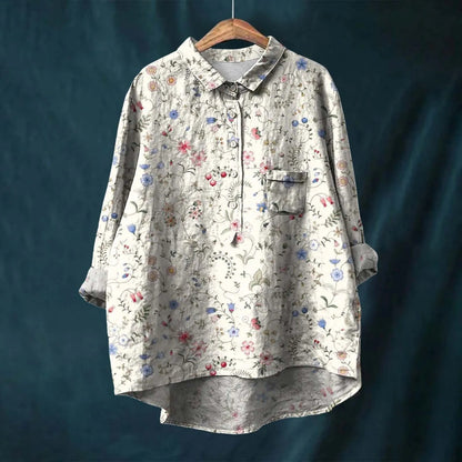Men's Shirt With Floral Print and Tailored Fit