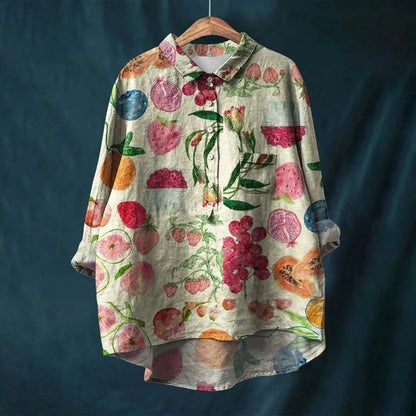 Men's Shirt With Floral Print and Tailored Fit