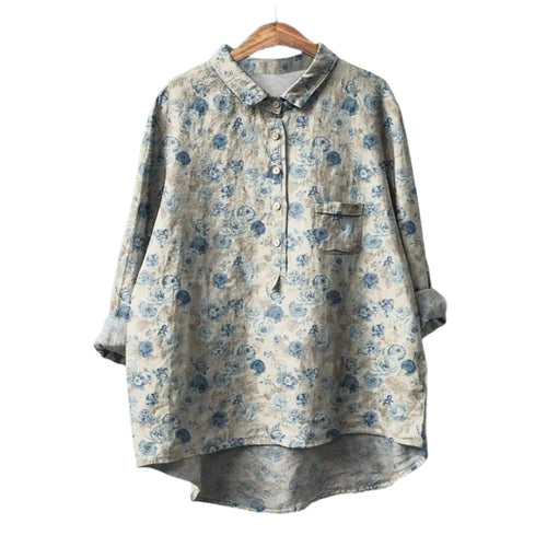 Men's Shirt With Floral Print and Tailored Fit